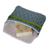 savon calendula dans pochette de transport verte