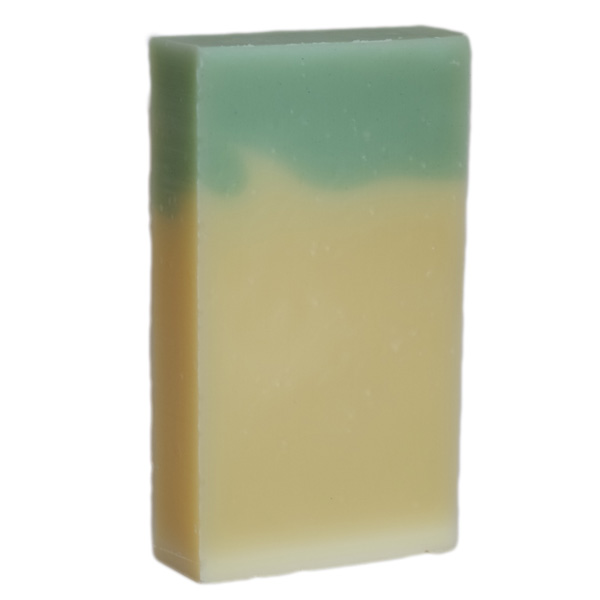 savon saponifié à froid Oxygène, grand format, blanc et vert