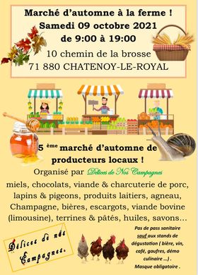 Lire la suite à propos de l’article Présence de la savonnerie Bulle de m&rsquo;Alice au marché d&rsquo;automne du grand Coppis à Chatenoy-le-royal le 09 octobre 2021