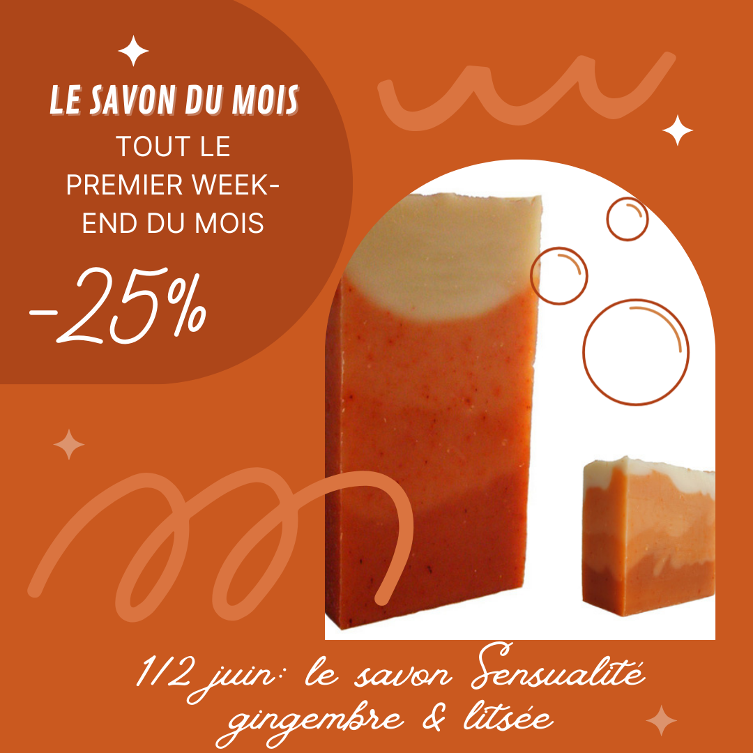 Lire la suite à propos de l’article 25% sur le savon sensualité (gingembre & litsée)