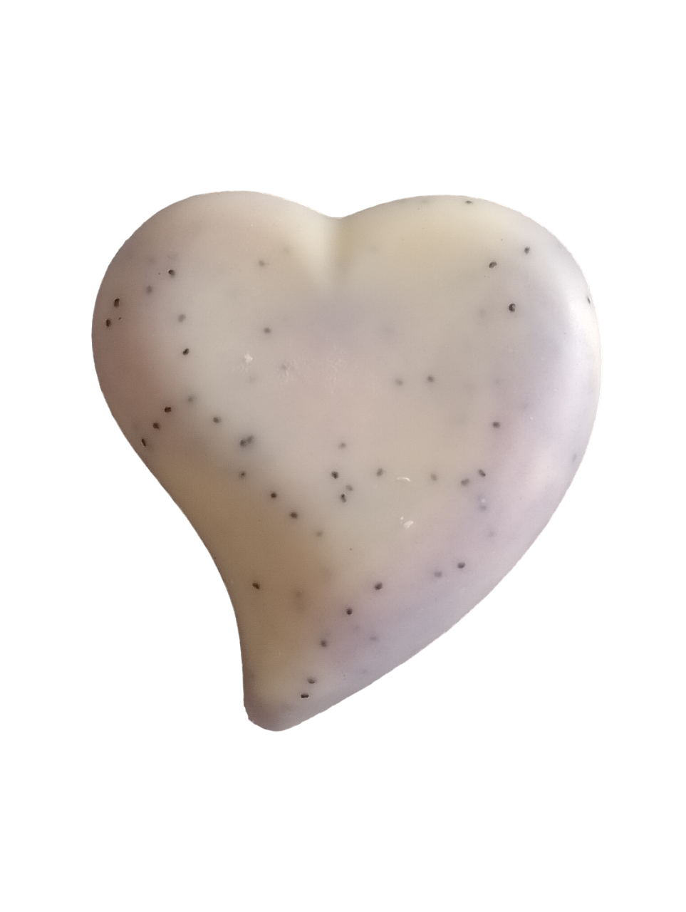 savon cœur exfoliant lavandin et pavot