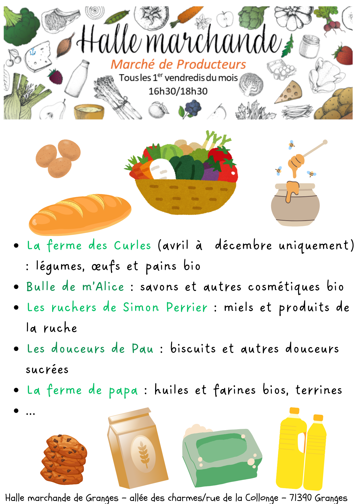 Lire la suite à propos de l’article Nouveau marché régulier pour Bulle de m&rsquo;Alice : le vendredi soir sous la halle de Granges