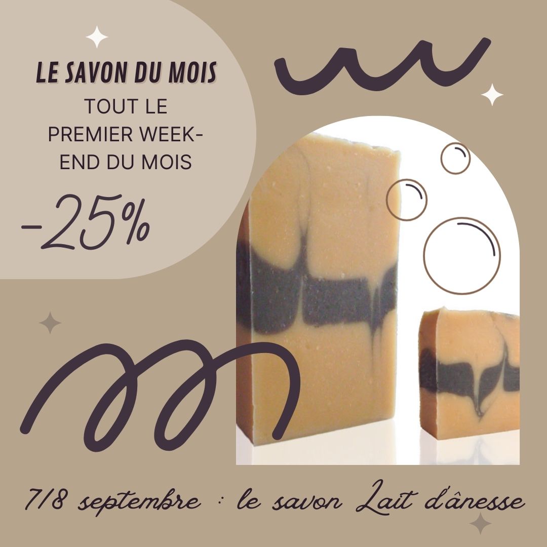 Lire la suite à propos de l’article 25% sur le savon au lait d&rsquo;ânesse