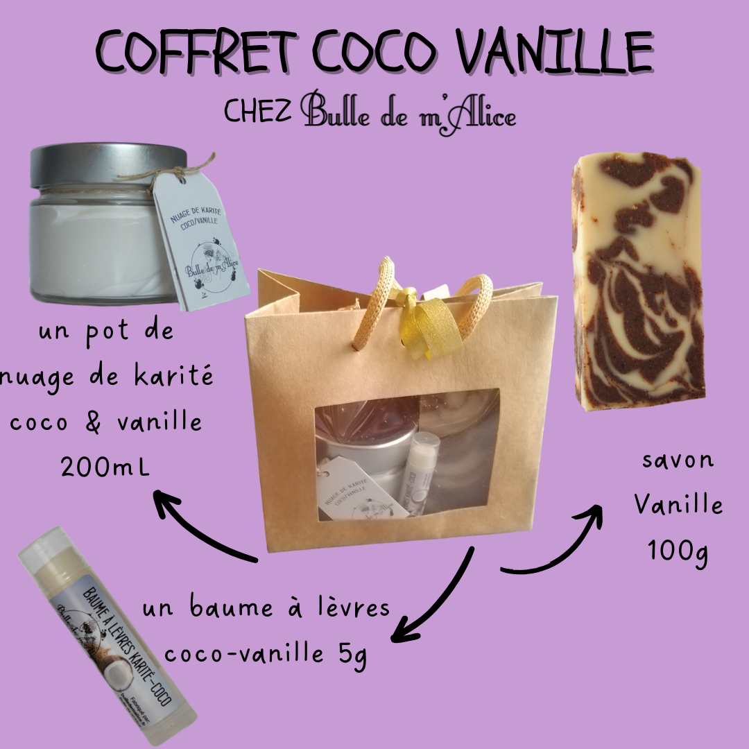 contenu du coffret coco vanille