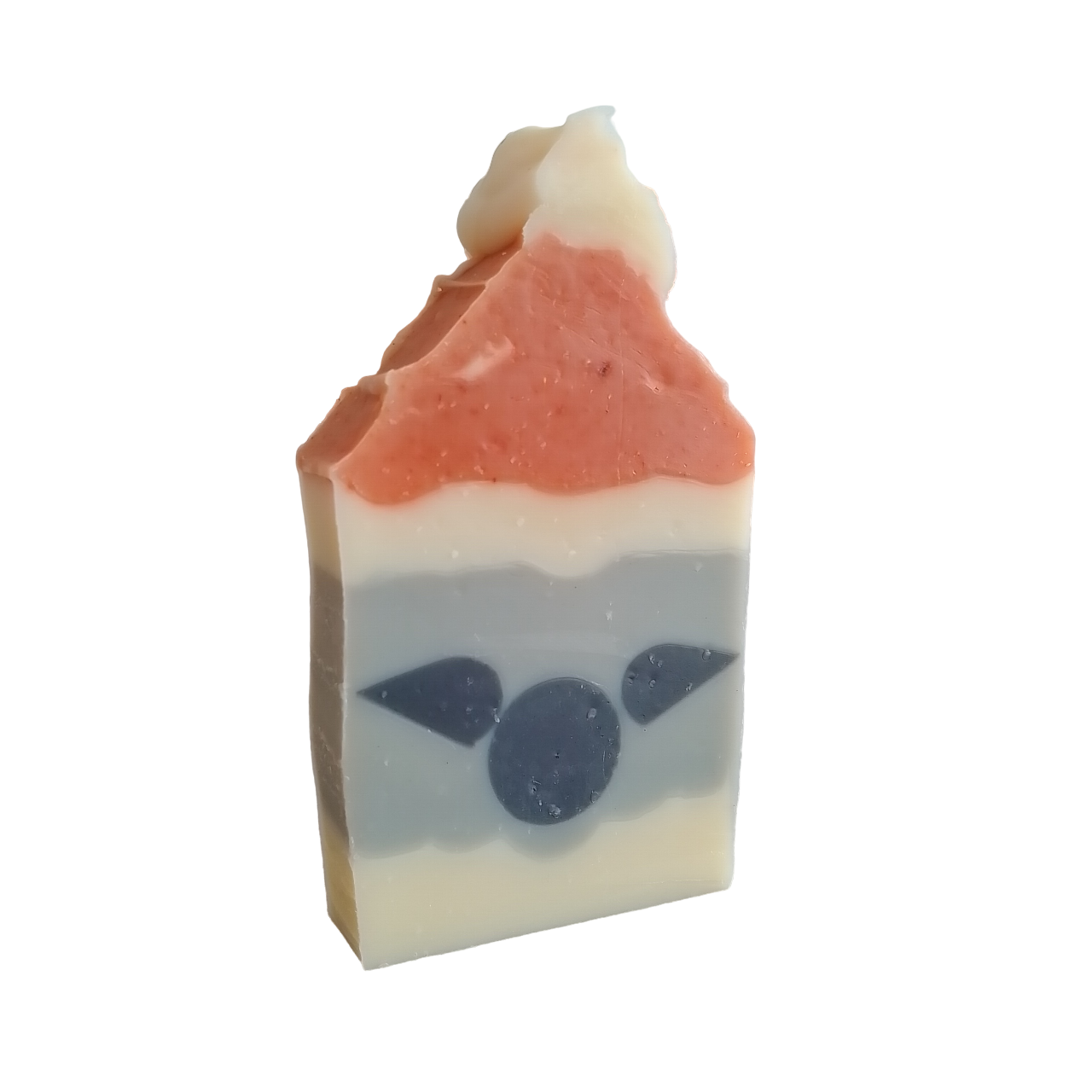 savon qui forme un visage de père Noël (édition spéciale du savon Parfum d'enfance)