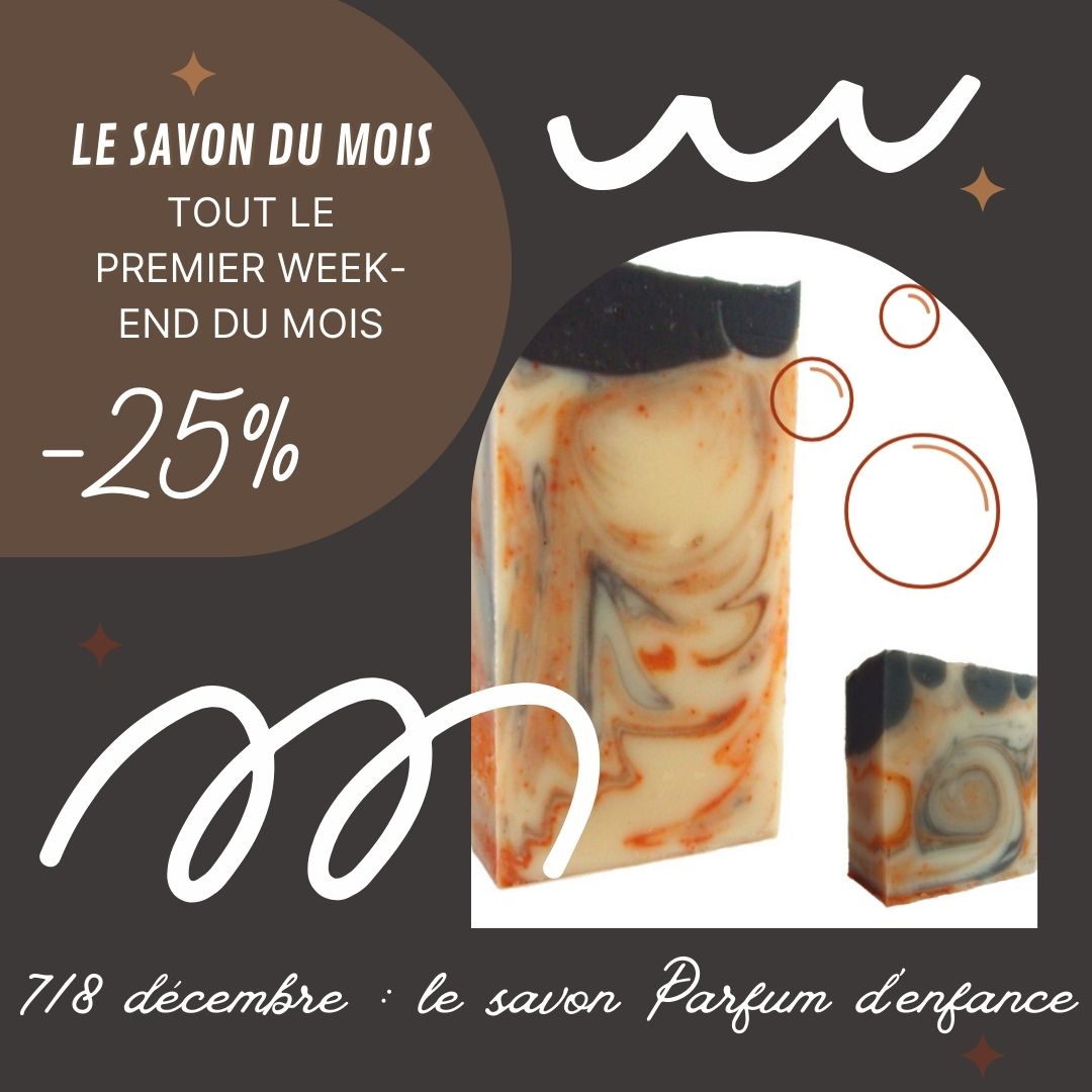 Lire la suite à propos de l’article 25% sur le savon Parfum d&rsquo;enfance