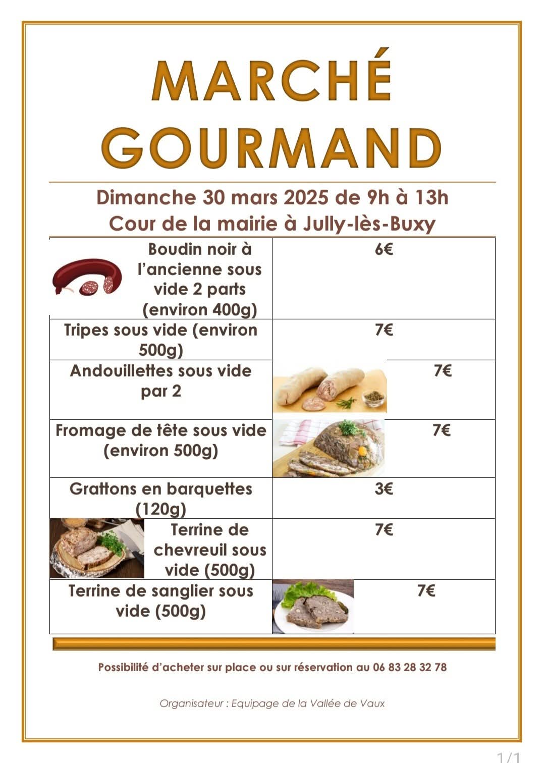 Lire la suite à propos de l’article Marché gourmand et artisanal le 30 mars à Jully les Buxy