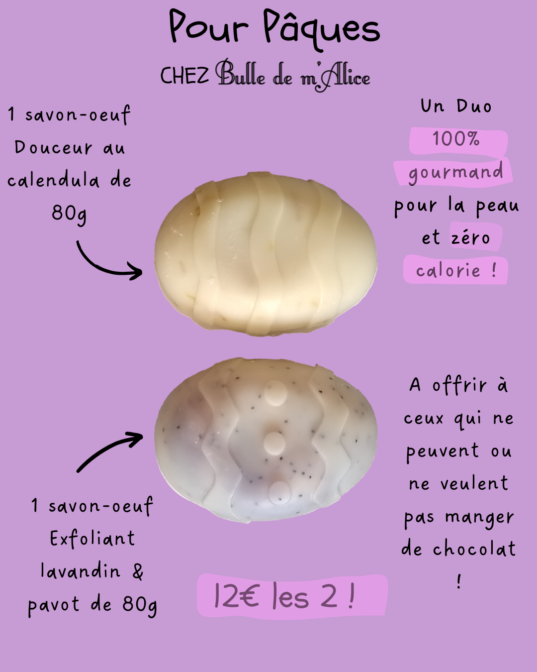 Lire la suite à propos de l’article Le retour des savons œufs pour Pâques !