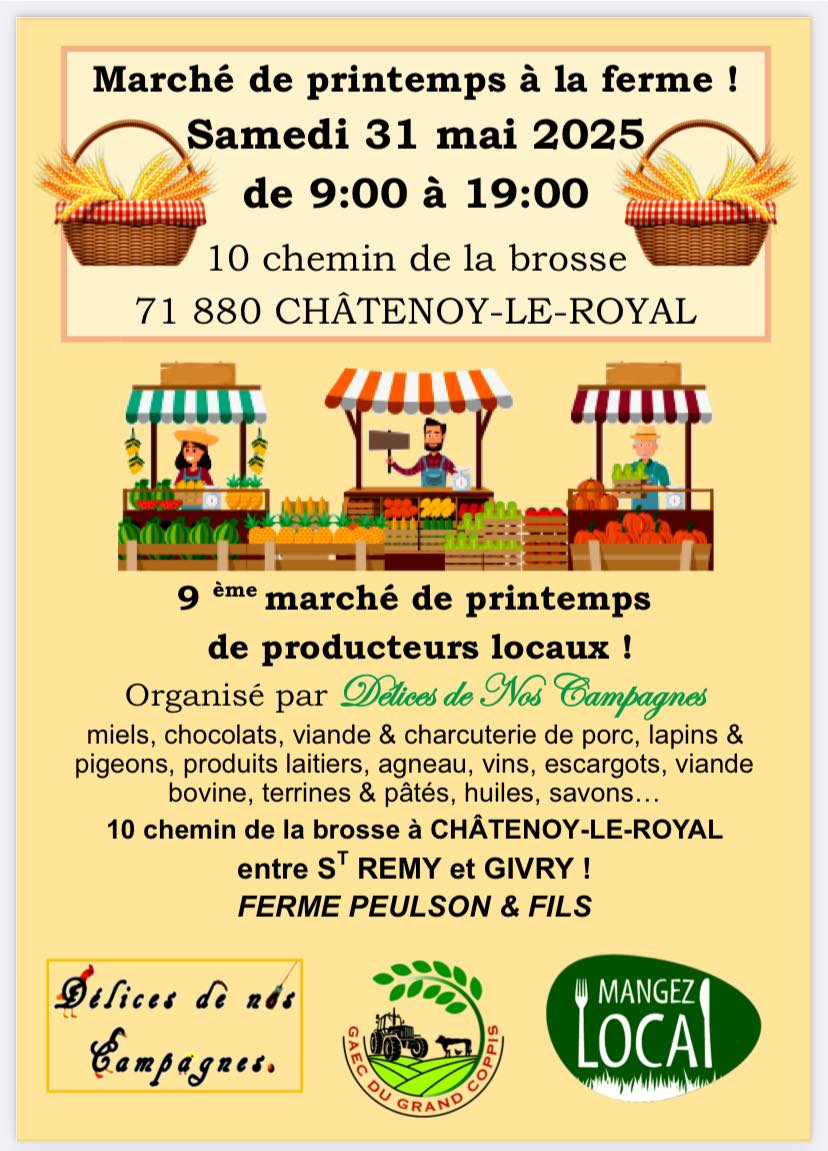 Lire la suite à propos de l’article Foire de printemps du Grand Coppis le 31 mai 2025 à Chatenoy (71880)