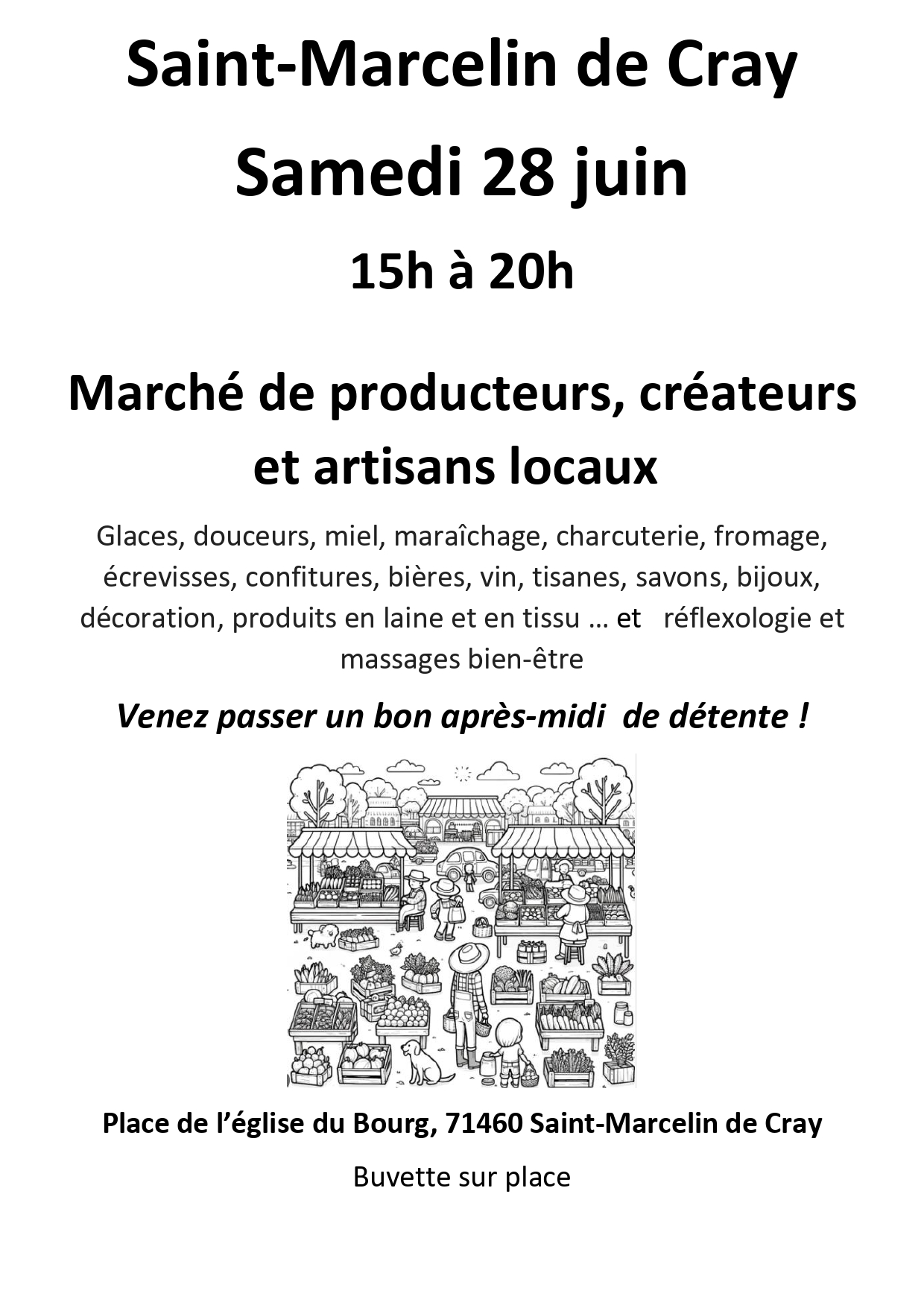 Lire la suite à propos de l’article Marché d&rsquo;été des artisans, créateurs et producteurs locaux le 28 juin 2025