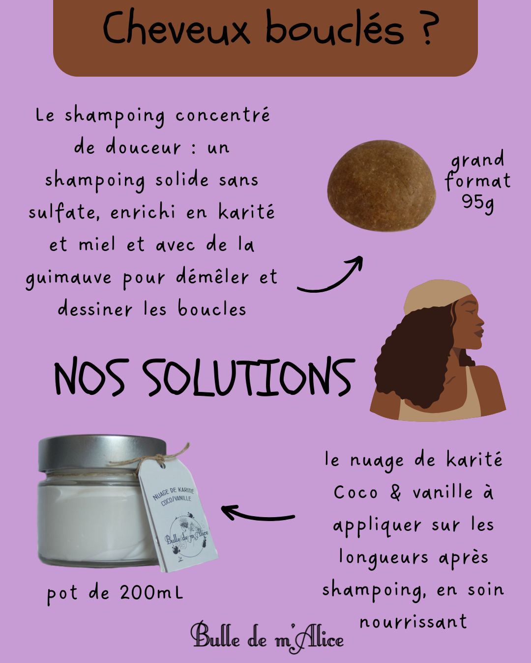nos solutions pour les cheveux bouclés