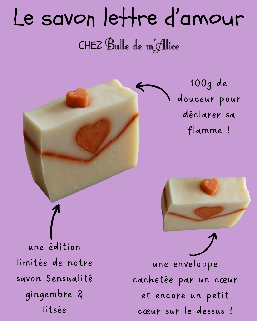 Lire la suite à propos de l’article NOUVEAU : notre savon Lettre d&rsquo;amour