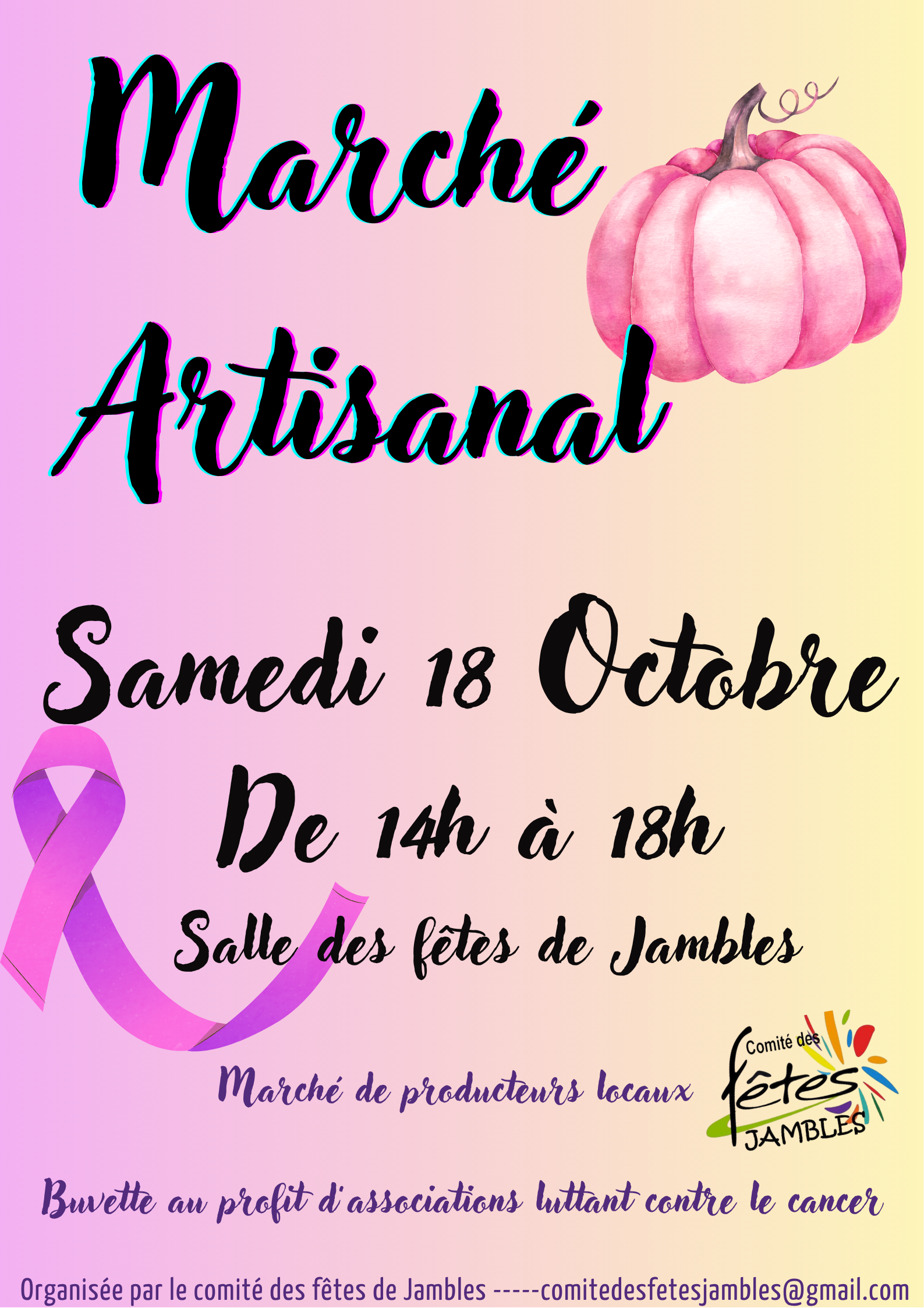 Lire la suite à propos de l’article Marché artisanal à Jambles le 18 octobre