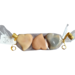 Lot de 3 savons cœur aux laits
