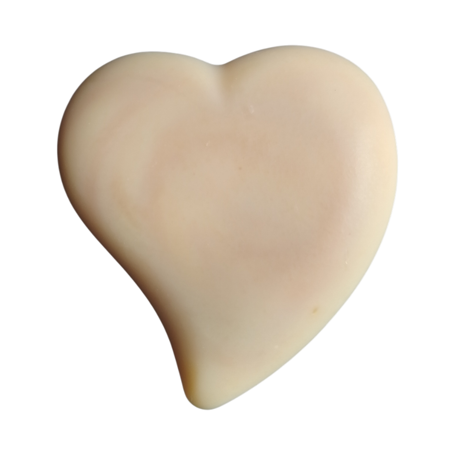 savon en forme de cœur boisé au lait de chèvre
