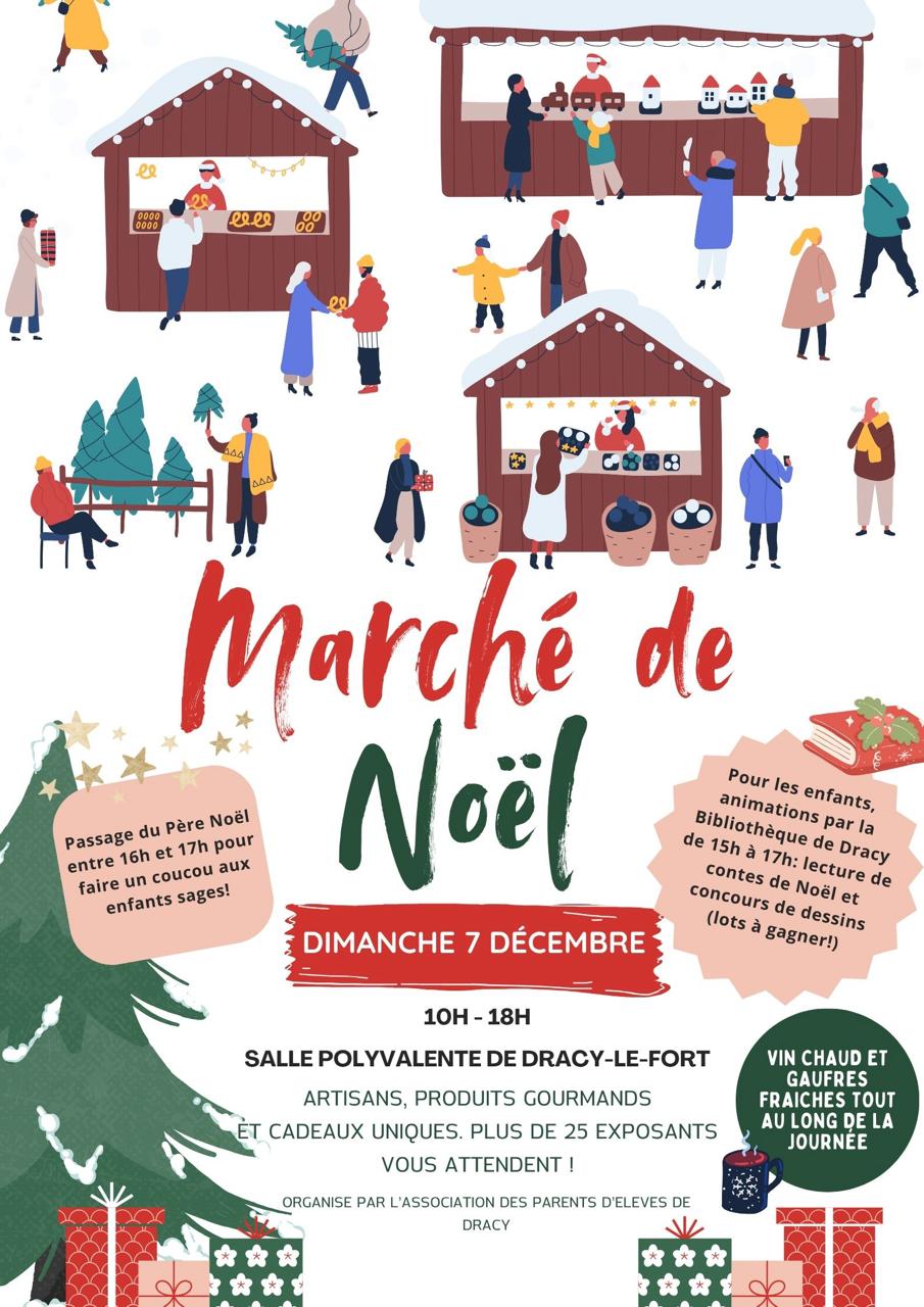 Lire la suite à propos de l’article marché de noël de Dracy le 7 décembre 2025