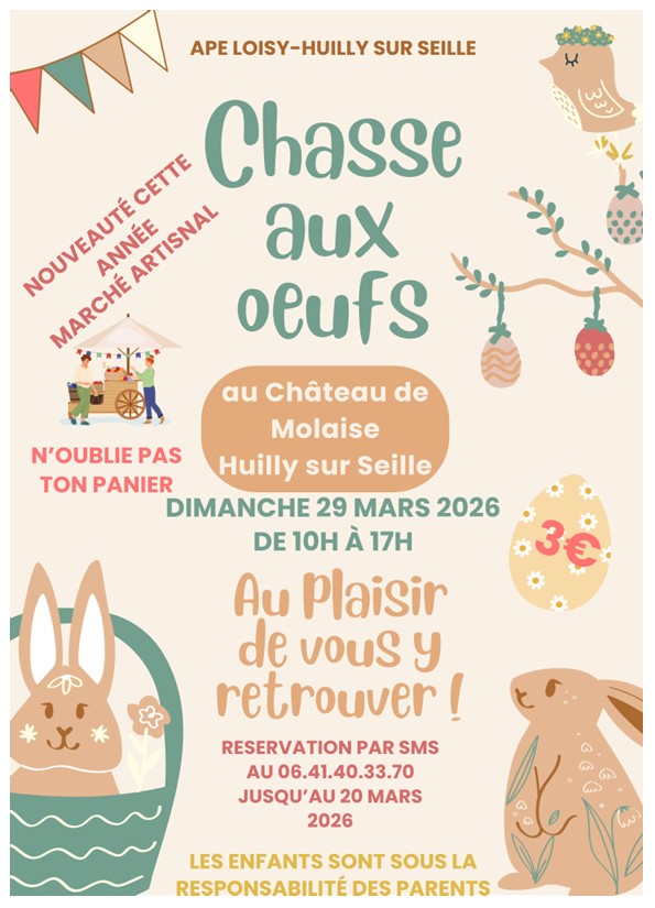 Lire la suite à propos de l’article marché artisanal et chasse aux œufs au château de la Molaise