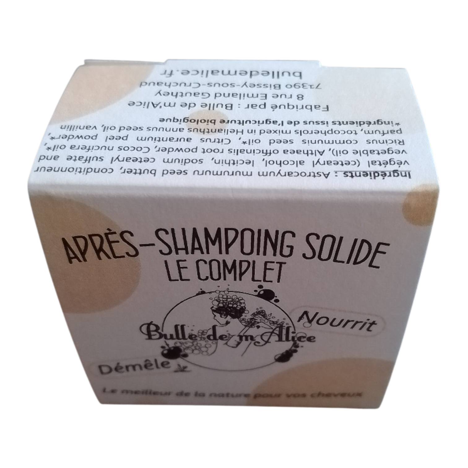 après-shampoing solide La complet (vue face)