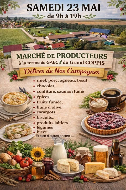 Lire la suite à propos de l’article Foire de printemps du grand Coppis, à Chatenoy-le-royal le 23 mai 2026