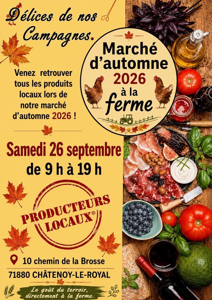 Lire la suite à propos de l’article Foire d&rsquo;automne du GAEC du grand Coppis à Chatenoy le 26 septembre 2026